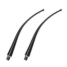 2pcs 9mm Acrylic Mouthpiece Replacement For Long Stem Churchwarden Tobacco Pipe
