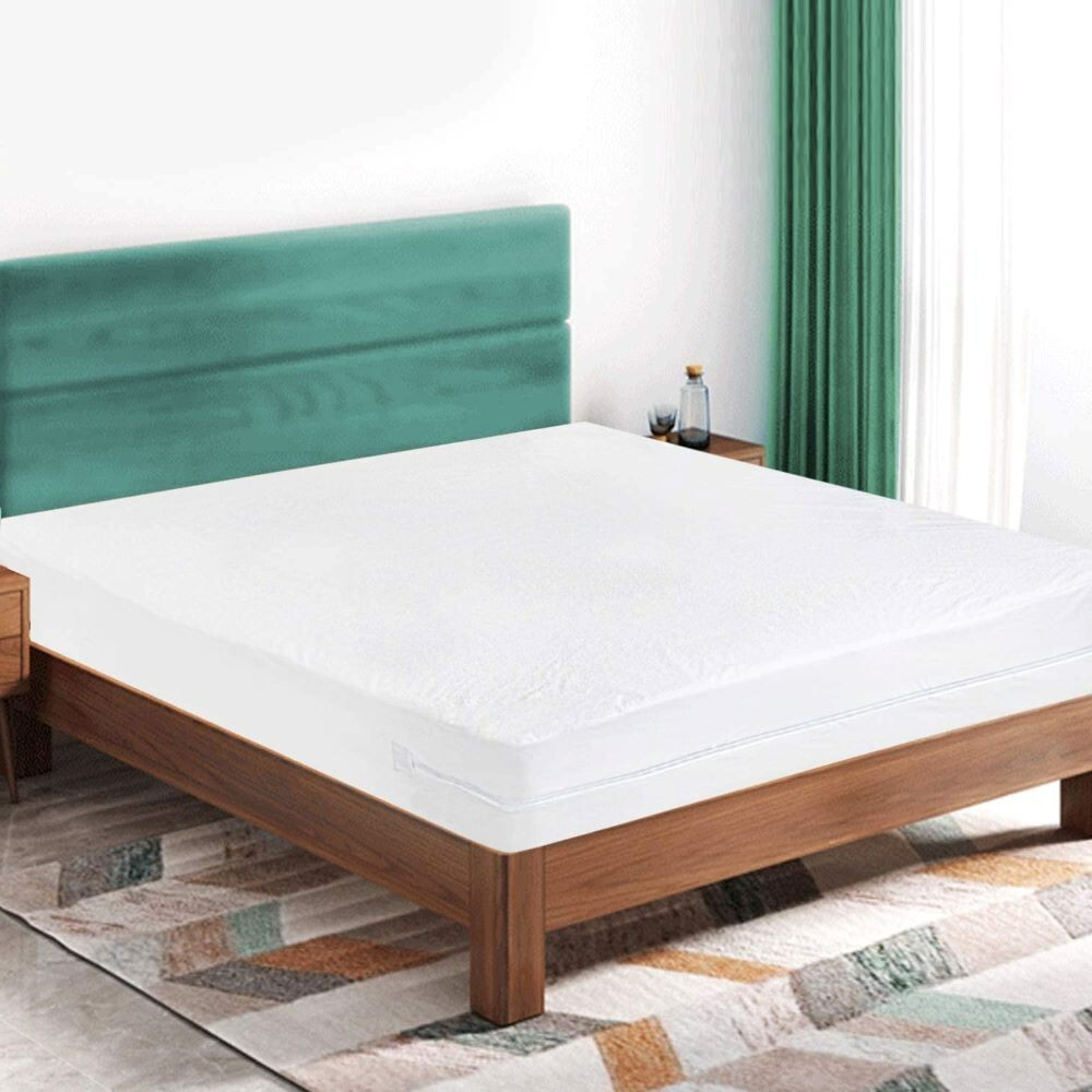 Protector de colchón antichinches totalmente impermeable tamaño King, 150x200x25cms