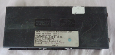 used jaguar XJS 94 95 96 DRIVER SEAT CONTROL MODULE COMPUTER