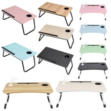 Multi Type PC Notebook Tray Table Stand Lap Sofa Bed Laptop Desk Folding Wood