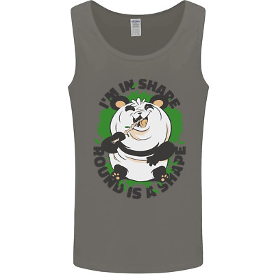 Panda Bär lustiges übergewichtiges fettes Humor Herren Trägershirt Tank Top