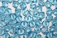 Rombo Bicono Bhoemia 200 BICONI CRISTALLO PRECIOSA - AQUAMARINE - 5x5 mm