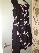Phase Eight butterfly print dress size 12 Mauve And Pink Holiday Wedding