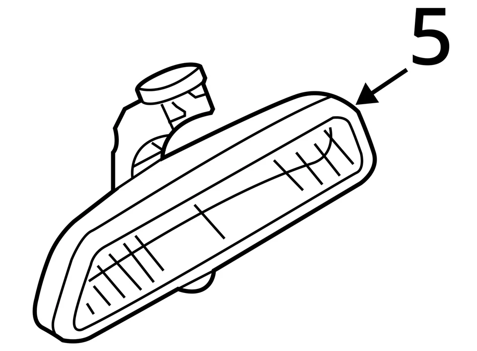 Rear View Mirror Automatic Dimming With Compass Fits 10-14 BMW X6 6851430 - Image 4 of 4