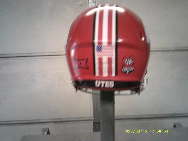 Utah Full Size Youth Medium Replica Football Helmet - Image 4 of 4