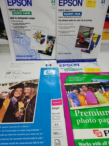 A4 Inkjet Photo Paper Bundle 105 Sheets Hp / Epson / Fujifilm