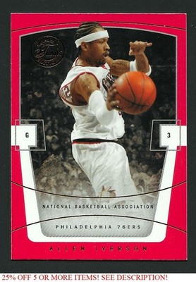 2003-04 Flair Final Edition #1 Allen Iverson Philadelphia 76ers HOF