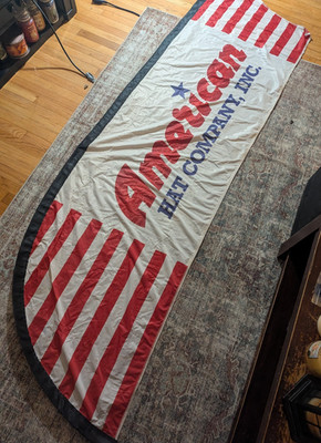 American Hat Company Commercial Banner Fabric 100x31.5'' Sign Rodeo / Stable
