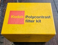 Vintage Kodak Polycontrast Filter Kit Model A w/ Filters Holder Original Box