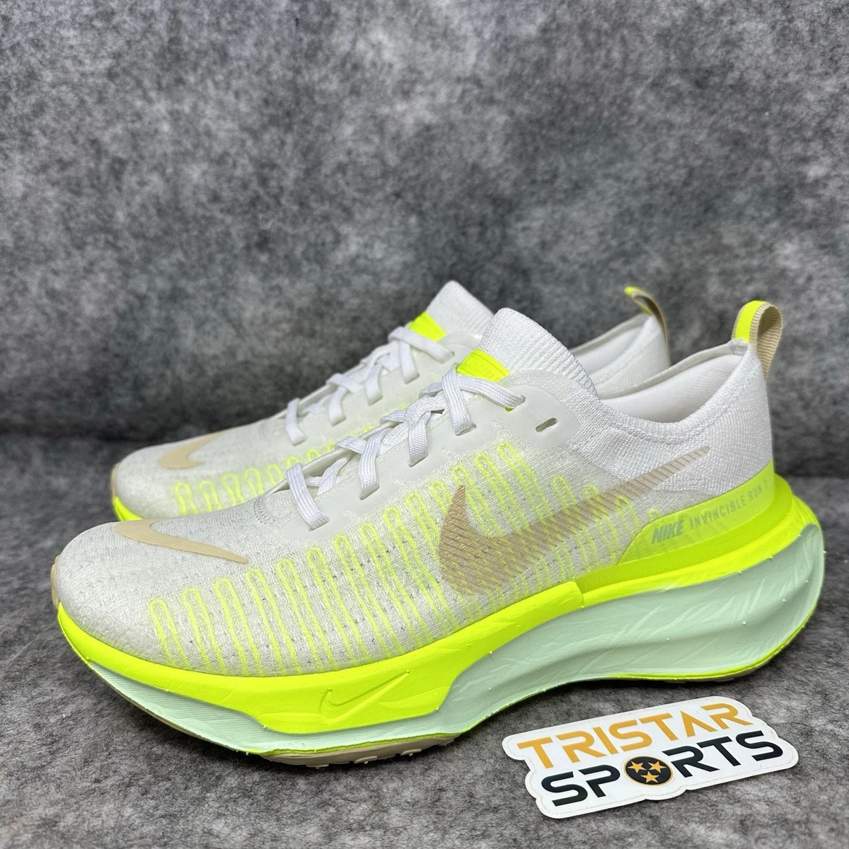 Nike ZoomX Invincible Run Flyknit 3 Running Shoes Volt Sail Men\'s 8.5 DR2615-104 Deals on Men main image 4