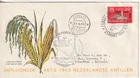 Netherlands Antilles 1963 fdc Anti Honger + cancel EIFFELTOWER France week