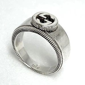 Bague Gucci imbriquée G SV925 argent US7,25 accessoire bijou d'occasion