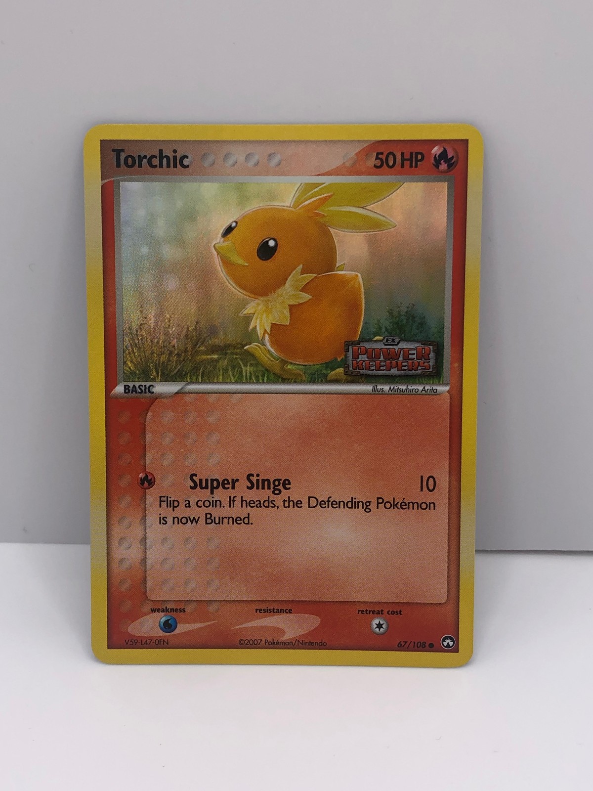 Torchic 2007 Pokemon EX Power Keepers Reverse Holo Stamped #67 NM (NEAR MINT)
