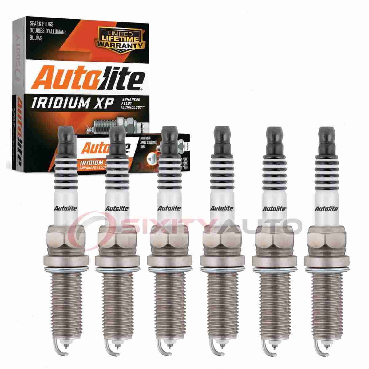 6 pc Autolite Iridium XP Spark Plugs for 2014-2019 Ram ProMaster 1500 3.6L gs