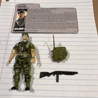 1987 GI JOE Green Beret 'Falcon' W/Rifle, Backpack, & Card