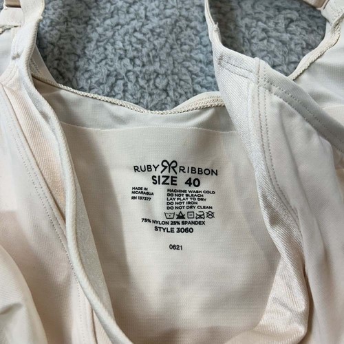 Reggiseno Rubino Nastro 40 Demi 3060 Pull Over Shapewear Nuovo senza etichette - Foto 4 di 6