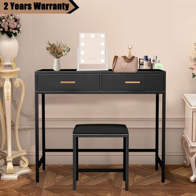 Schreiben Study Desk Computer Workstation Umkleidetisch w / 2 Schubladen