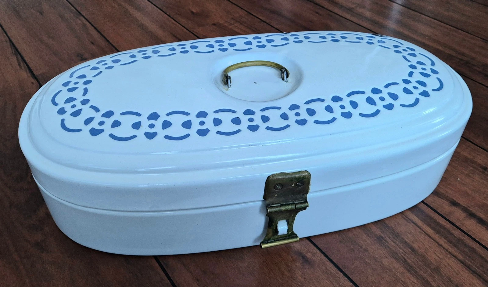 Pre-War German Enamel Bread Bin 1930s Vintage Kitchen Storage
Opens in a new window or tab