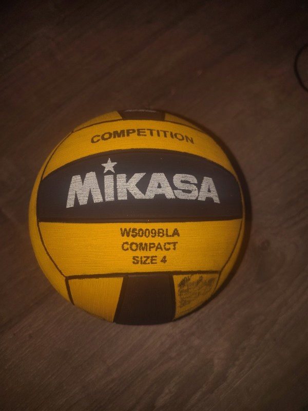 Mikasa W5009BLA Compact Competition Game Ball Black Yellow Size 4 