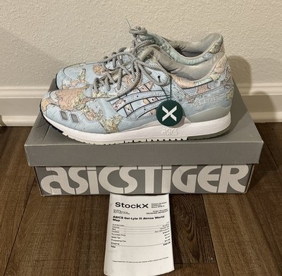 ASICS Atmos X Gel Lyte III 3  World Map  (1191A197-400) Men s Size 11.5 - DS NIB