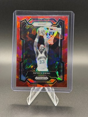 2024 Prizm Draft Picks Red Cracked Ice #20 Patrick Ewing Hoyas