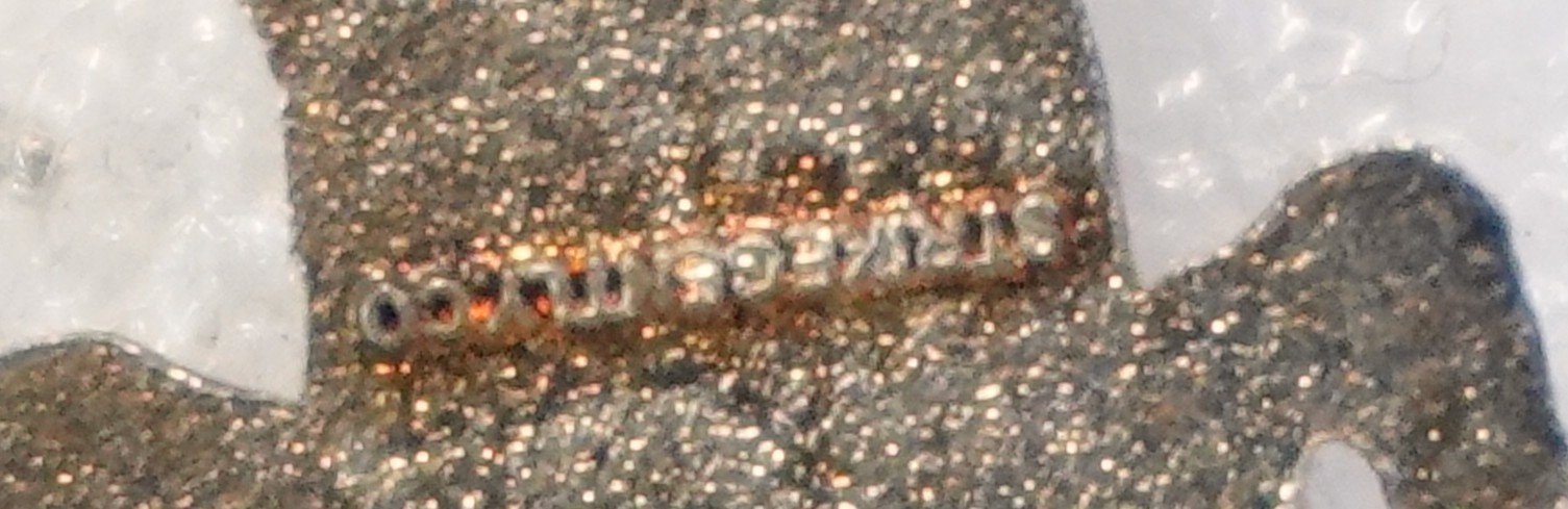 Floral Pattern Scorpion Pinback Button Metal Enamel Unique Design