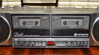 Hitachi TRK‑W4H Vintage Boombox–Radio & Deck A Working–Deck B Needs Repair — photo 6
