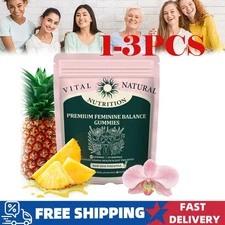 1/2/3 Bags Vital Source Feminine Balance Gummies - Hawaiian Pineapple 60 Gummies