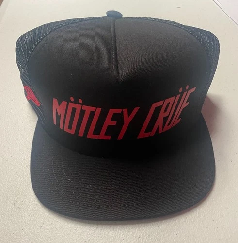 Motley Crue Black Mesh Adjustable VIP Trucker Hat