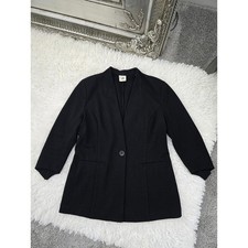 Cabi Turner Collarless Blazer Jacket Style 3026 . Black. Size 6