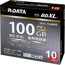 ・RiDATA Single-sided 3-layer 2-4x speed Blu-ray Disc White Printable BD-R XL 100