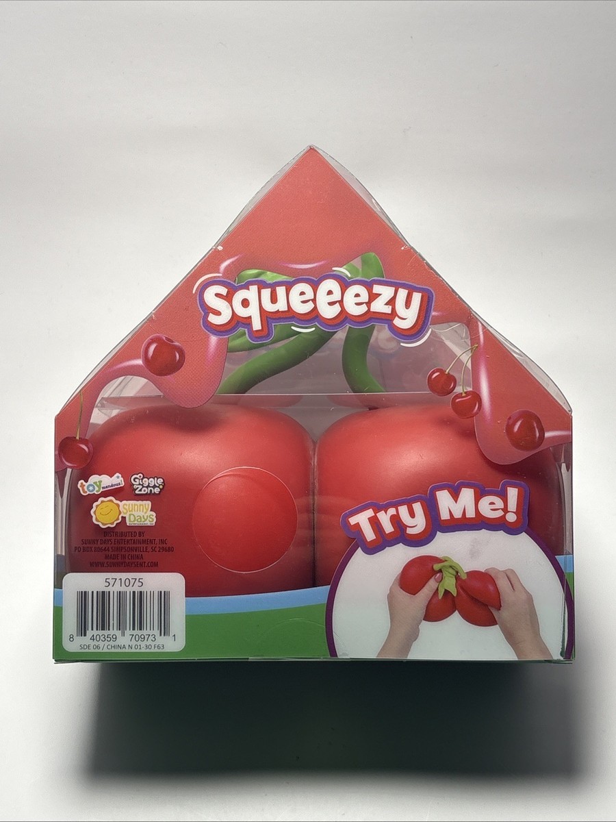 NEW Squishy Sunny Days Toymendous Cherries 5.5 Inch Squeezy Cherry