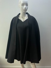 Vintage 60s Jeanne Lanvin Couture Cape  Dress - Size S