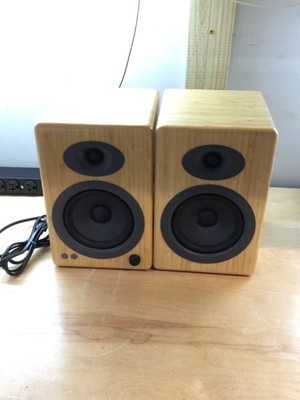 Audioengine A5+BT Music Speaker System Bamboo - Tested w/ Bluetooth READ