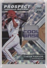2018 Elite Extra Edition Prospect Materials Holo Silver 1/1 Carter Kieboom hg6