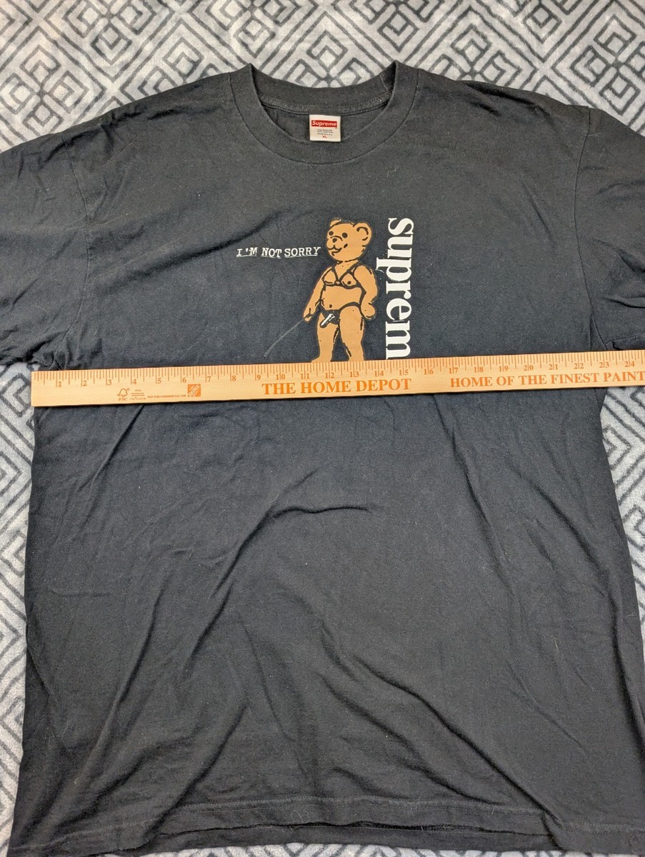 Supreme Not Sorry Tee ブラック M Supreme I'm Not Sorry Tee Black Size XL SS21 100% Authentic Rare
