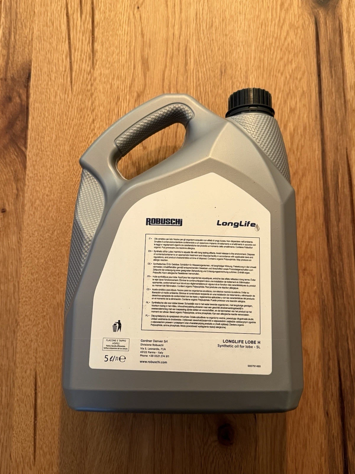 Robuschi Longlife Lobe H Synthetic Oil For Lobe RB2149240964 5 Litres - New 2