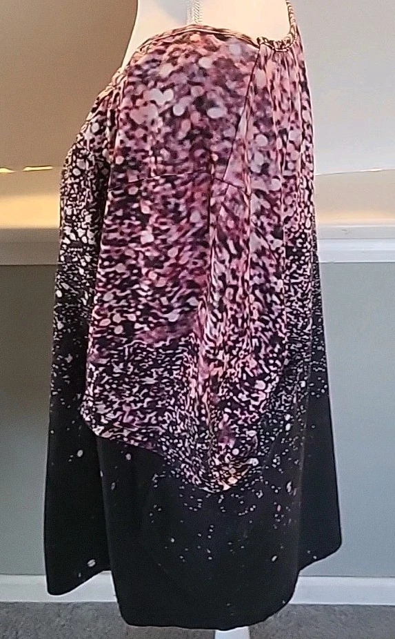 Blusa blusa feminina plus size gola redonda solta casual manga curta 5x - Imagem 2 de 4