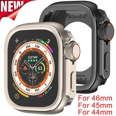 Change To Ultra Aluminum Alloy Case for Apple Watch Series 10 46mm 44mm 45mm Met