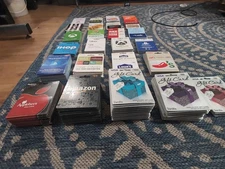 Assorted Unactivated Giftcards $15-$100 Price Range - Over 400 Cards