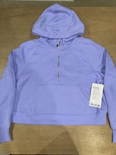 Lululemon Scuba Oversized Half-Zip Hoodie Size M/L Dusty Lilac Purple NWT
