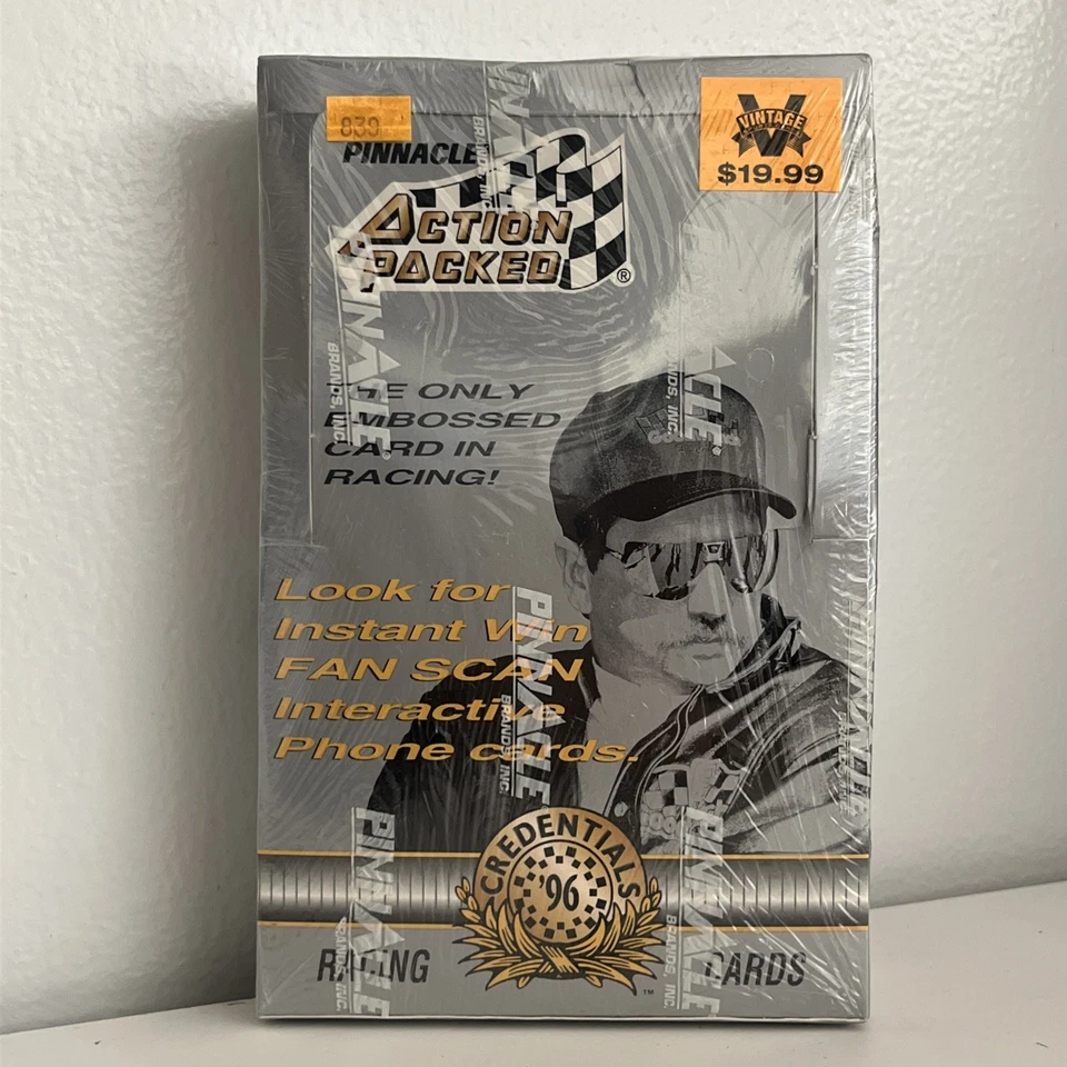 1996 Factory Sealed Pinnacle Action Packed Credentials Racing Box - 24 Packs - Image 2 of 4