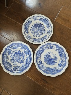 Spode Blue Room Collection Dinner Plates X 3