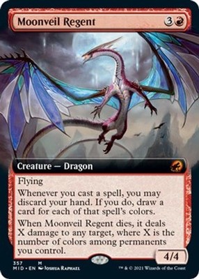 Moonveil Regent (Extended Art) #357 (NM) Innistrad: Midnight Hunt (MID) MTG