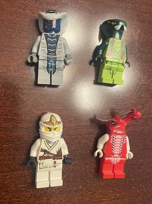 LEGO Ninjago Lot of 4 Fangdam Lizaru Zane Rattla Minifigure Rise of The Snakes