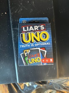 Mattel UNO Liar's: Truth Is Optional Strategy Card Game 2 6 Players Ages 7
