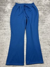 Bobbie Brooks Pants Womens Large Blue Sweatpants Straight Leg Polyester Blend