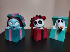 Disney The Nightmare Before Christmas Resin Presents Set of 3 Please Read DESC.