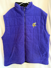 Vintage Minnesota Vikings Puma Full Zip Fleece Vest - Men's Size XL
