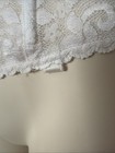 Carnival Long LineBra Open Back Strapless White Lace Boning Garter Loops 34C — photo 8